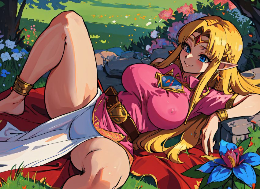 the-legend-of-zelda-hentai-art-–-spread-legs,-nintendo,-mabi-ai,-lying