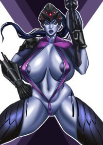 overwatch-game-porn-–-areolae-slip,-purple-slingshot-swimsuit,-breasts,-areolae,-areola-slip