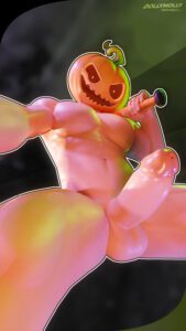 punk-game-hentai-–-pumpkin-head,-looking-at-viewer,-nude,-solo-male,-,-hard-on,-epic-games
