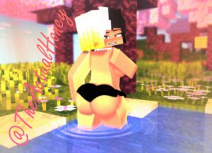 minecraft-free-sex-art-–-female,-theactualhoney,-pussy,-standing-in-water,-mine-imator,-looking-back