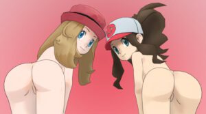 hilda-porn-hentai,-serena-porn-hentai-–-looking-back,-brown-hair,-showing-ass,-nude-female,-saucemonss-focus,-looking-at-viewer