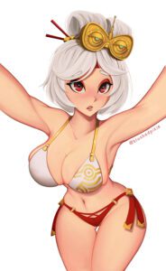 the-legend-of-zelda-free-sex-art-–-huge-breasts,-topwear,-lips,-solo-female,-bikini