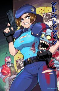 resident-evil-rule-–-blood,-breasts,-blue-eyes,-jeans,-zombie,-torn-clothes
