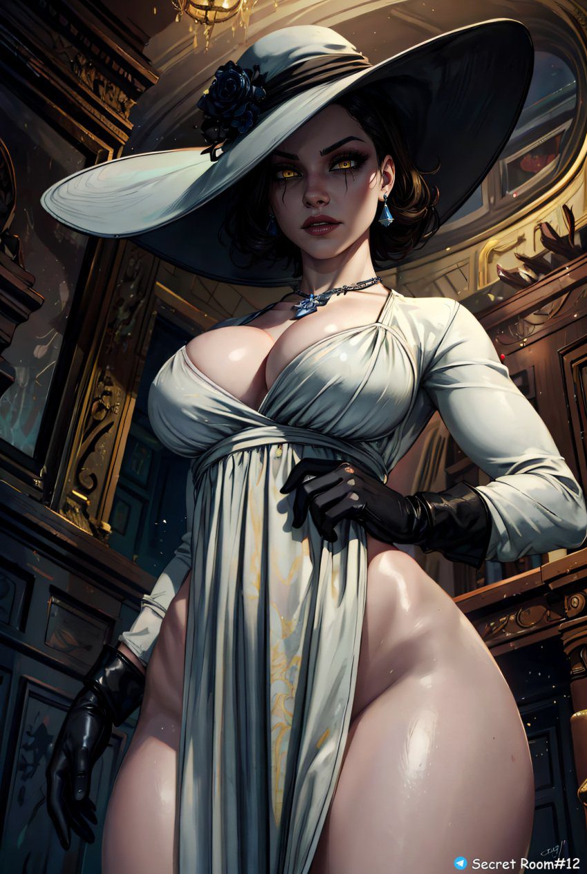 resident-evil-game-hentai-–-female-only,-ai-generated,-shiny-skin,-yellow-eyes,-front-view