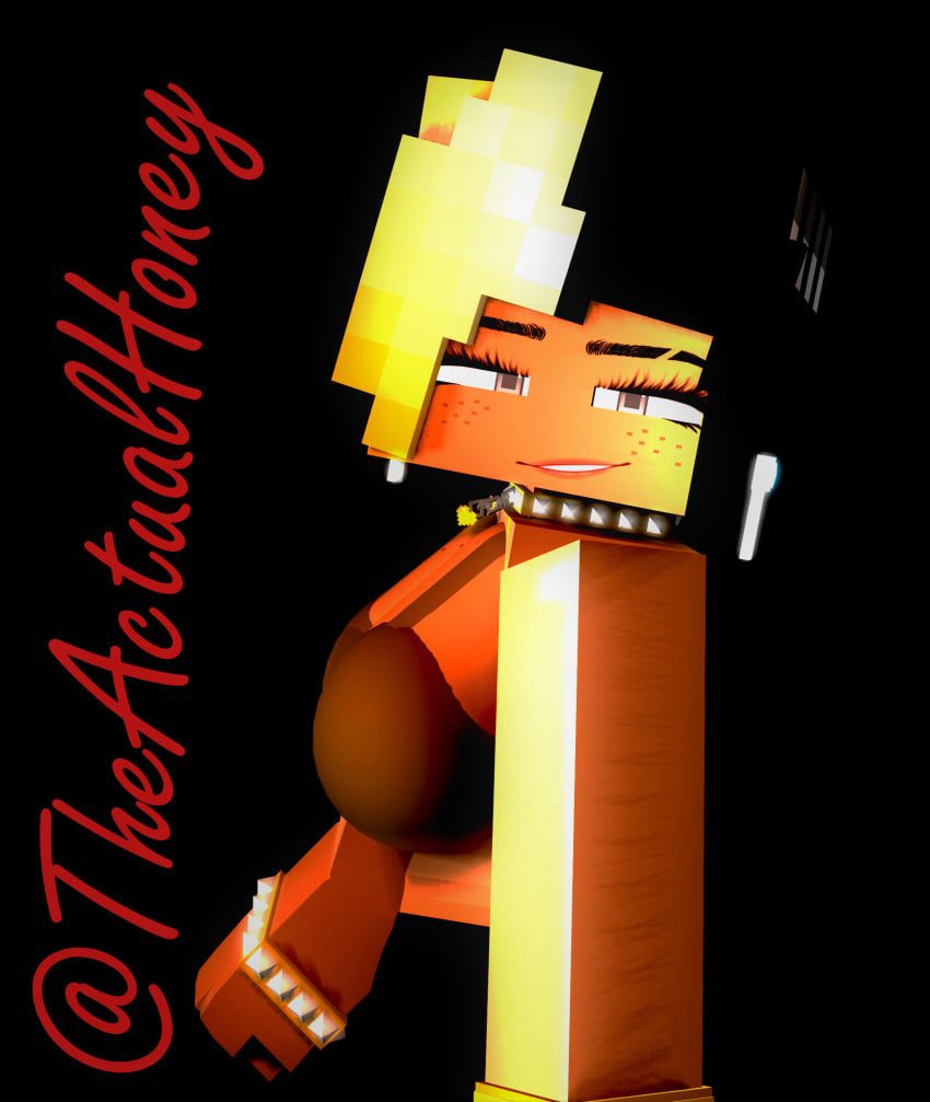 minecraft-xxx-art-–-black-background,-red-and-black-hair,-mine-imator,-female,-3d