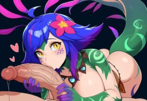 league-of-legends-game-porn-–-neeko,-vastaya,-looking-at-viewer,-kissing-penis,-stable-diffusion