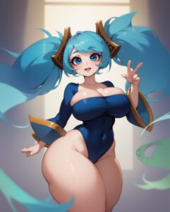 league-of-legends-hot-hentai-–-blue-eyes,-ai-generated,-navel-visible-through-clothes,-solo,-blue-hair,-open-mouth