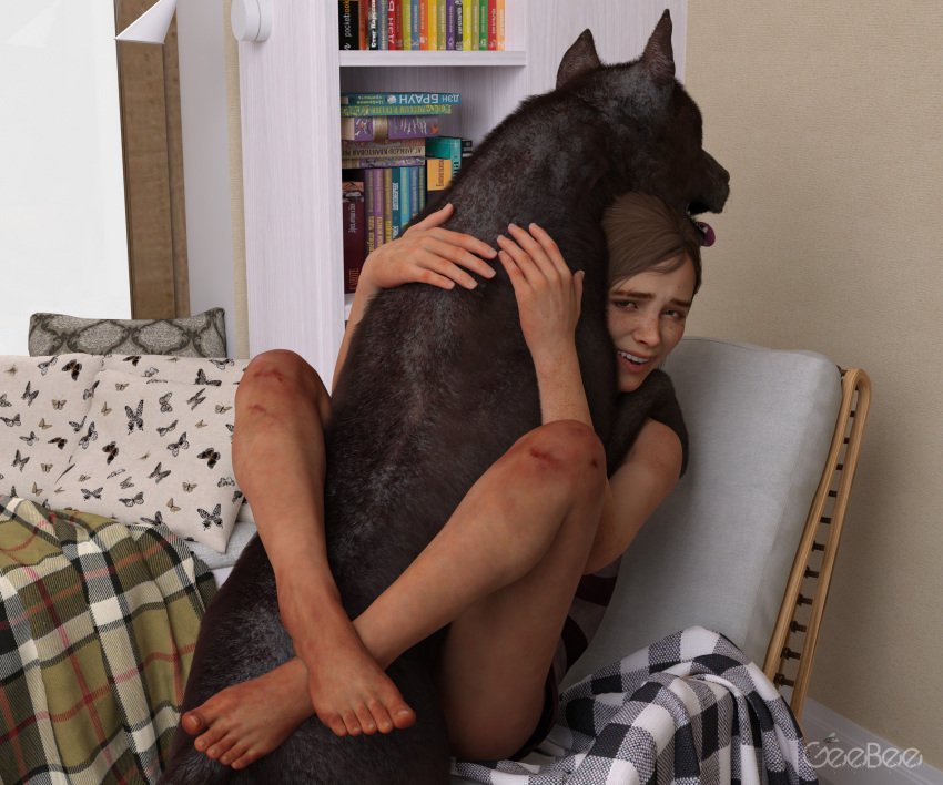 ellie-hentai-porn-–-bookshelf,-injury,-indoors,-clothed-sex