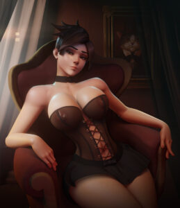 overwatch-game-porn-–-toned-belly,-light-skin,-ls,-huge-breasts,-brown-eyes,-navel,-tracer