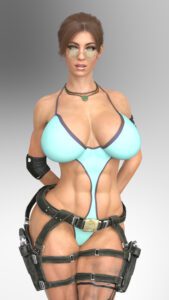 tomb-raider-free-sex-art-–-brown-eyes,-swimsuit,-wide-hips,-braid,-female-focus