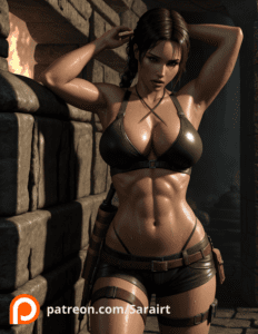 tomb-raider-hentai-art-–-shorts,-female,-sarairt,-lara-croft