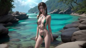 final-fantasy-game-porn-–-aerith-gainsborough,-final-fantasy-vii-remake,-green-eyes,-brown-hair