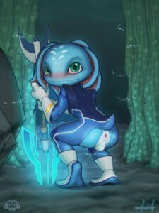 league-of-legends-rule-–-seabed,-anthro,-ass,-looking-at-viewer,-torn-clothing,-holding-weapon