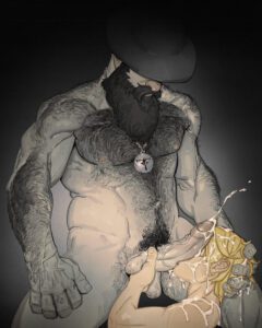 resident-evil-rule-xxx-–-nude,-hairy-balls,-hairy-chest,-cum-dripping-from-penis