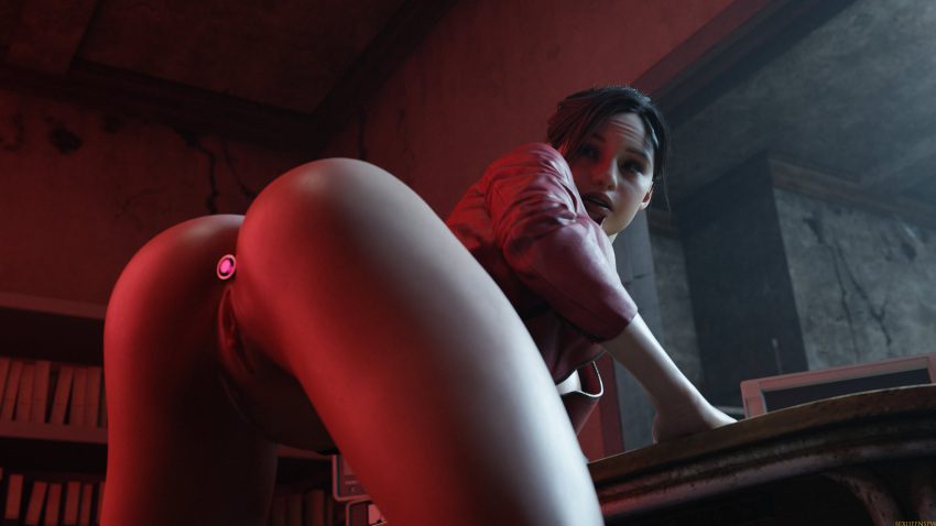 resident-evil-hentai-art-–-red-light,-bottomless,-bottomless-female,-female,-young-adult,-young-woman,-blue-eyes