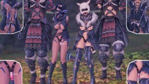 final-fantasy-hentai-–-ball-gag,-blindfold,-multiple-subs,-vibrator,-au-ra