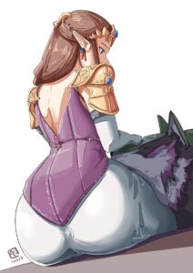 the-legend-of-zelda-porn-–-ass,-elbow-gloves,-long-ears,-long-hair,-highres,-curvaceous-female