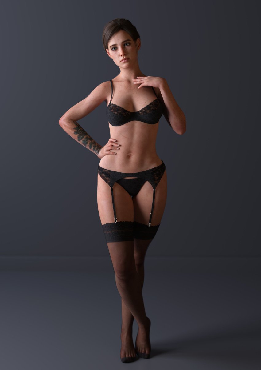 ellie-game-hentai-–-sony-interactive-entertainment,-solo,-green-eyes,-garter-belt