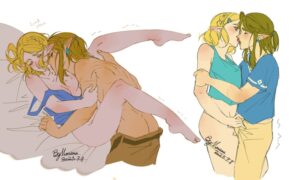 the-legend-of-zelda-hentai-art-–-l,-sound-effects,-closed-eyes,-english-text,-blush,-elf-ears