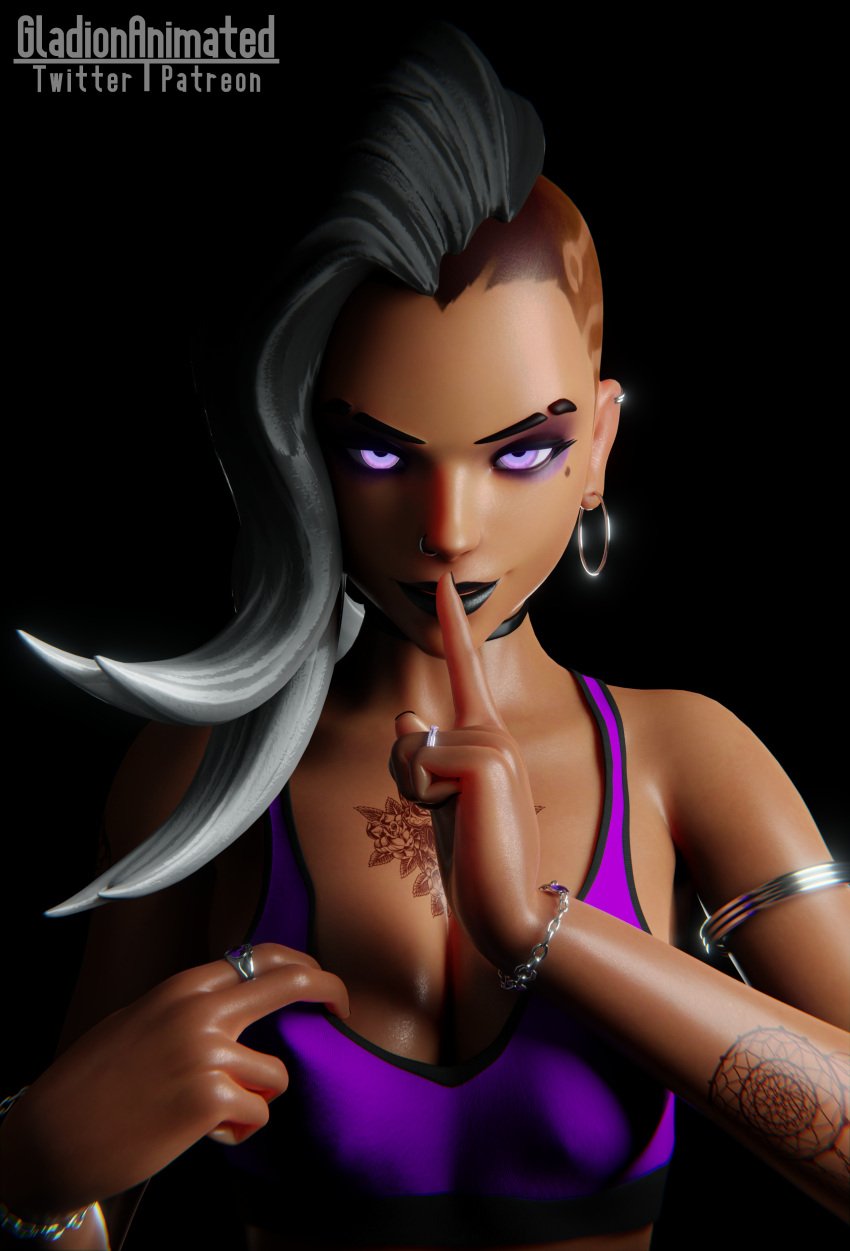 overwatch-game-porn-–-choker,-goth,-gladionanimated,-piercing,-blender,-latina