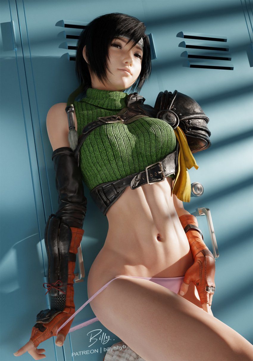 final-fantasy-hentai-–-final-fantasy-vii-remake,-toned-female,-dark-hair,-green-clothing