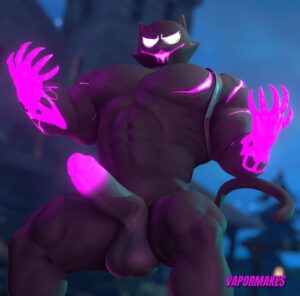 meowscles-sex-art-–-muscular-anthro,-hard-on,-meowscles,-halloween,-epic-games,-solo-male
