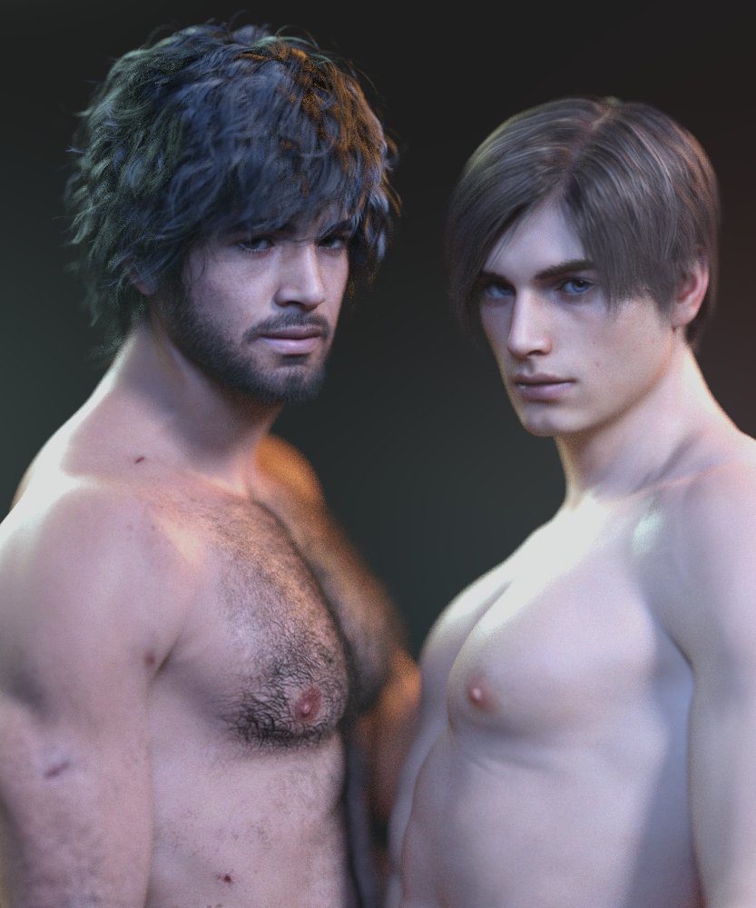 resident-evil-xxx-art-–-shirtless-male,-black-hair,-shirtless,-blue-eyes,-s