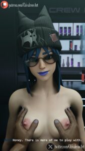 hope-porn-hentai-–-blue-hair,-looking-at-viewer,-tinted-eyewear,-hat,-eyewear