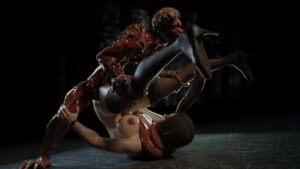 licker-hentai-porn-–-spread-legs,-black-hair,-sharp-teeth,-breasts