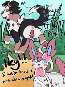 pokemon-hentai-–-pussy,-barely-visible-penis,-dirt,-smug,-bow-(feature)