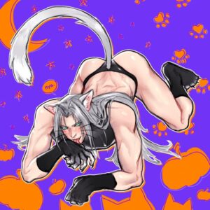 final-fantasy-hentai-art-–-muscular,-light-skin,-catboy,-crawling