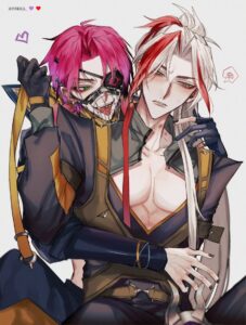 league-of-legends-free-sex-art-–-yaoi,-gay,-red-hair,-pink-hair
