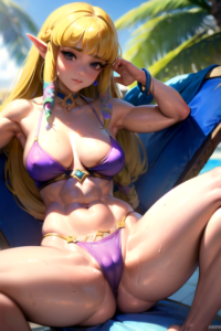 the-legend-of-zelda-hentai-xxx-–-beach,-bikini,-ai-generated,-cameltoe,-spread-legs,-muscular-female,-sun-lounger
