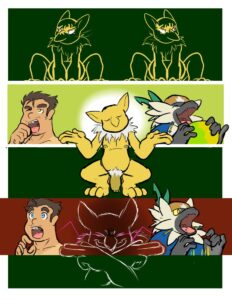 hypno-rule-porn-–-generation-kemon,-primate,-human,-trio,-food