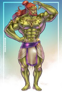 the-legend-of-zelda-rule-–-pierced-ears,-bodybuilder,-tattoo,-muscular-thighs,-nipples,-male-only,-veins