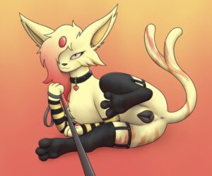pokemon-hentai-porn-–-holding-leash,-yellow-eyes,-paws,-handwear