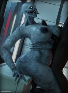 regenerator-hentai-porn-–-nipples,-titjob,-dark-body,-yellow-eyes,-monstrous-humanoid