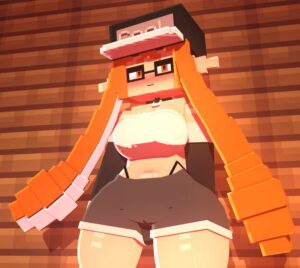 minecraft-rule-–-mine-imator,-choker,-female,-orange-hair,-orange-eyes,-hi-res,-shadow