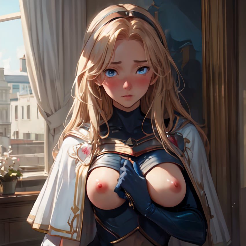 league-of-legends-hentai-xxx-–-armor,-breasts,-blush,-female,-luxanna-crownguard,-bodysuit,-blonde-hair