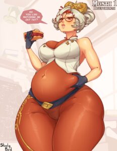 the-legend-of-zelda-hentai-–-pie,-white-hair,-weight-gain,-purah,-tight-clothing,-milf