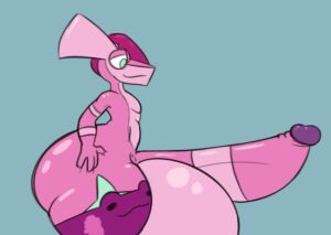 pokemon-xxx-art-–-humanoid-penis,-thick-thighs,-amphibian,-hi-res,-ass,-absurd-res,-huge-butt