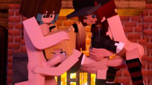 minecraft-hentai-–-standing-sex,-baseball-cap,-anon,-room,-breasts,-blonde-hair