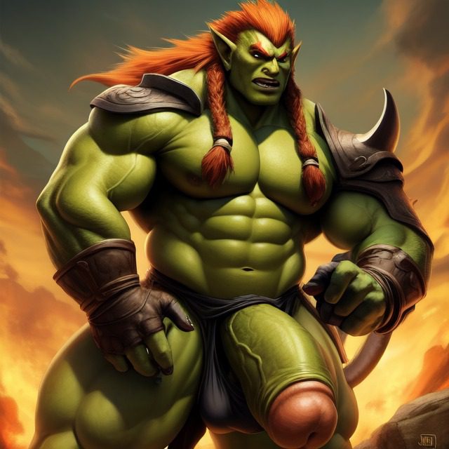 the-legend-of-zelda-porn-hentai-–-frosting.ai,-ganondorf,-muscular-male,-green-body,-gay
