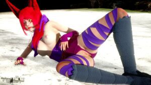 league-of-legends-hentai-art-–-bandage,-bird-feet,-presenting-pussy,-beach-background,-harpy,-vagina