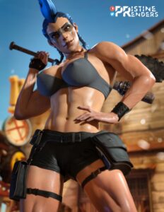 overwatch-rule-porn-–-earrings,-muscular-female,-fingerless-gloves,-breasts