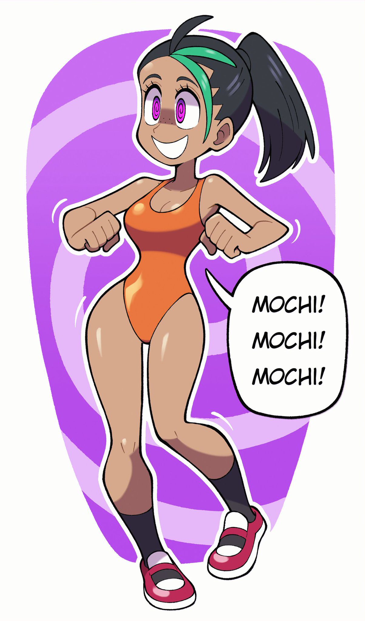 nemona-rule-xxx-–-dark-skinned-female,-pokemon-sv,-mochi-mayhem,-hypnosis,-one-piece-swimsuit