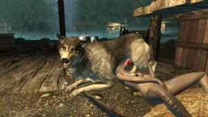 skyrim-xxx-art-–-female-sub,-penis-lick,-masturbating-while-penetrated,-female,-female-submissive,-feral-on-anthro