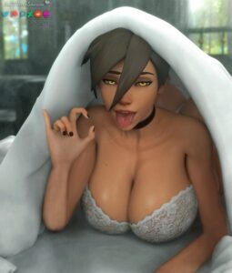 overwatch-rule-xxx-–-looking-at-viewer,-mole-on-breast,-choker