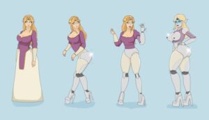 the-legend-of-zelda-sex-art-–-robot-humanoid,-robot-girl,-robotization,-breasts