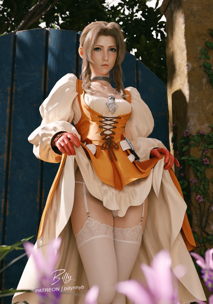 final-fantasy-rule-porn-–-underwear,-brown-hair,-green-eyes,-legs,-final-fantasy-vii-remake